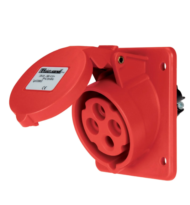 EC69052 PRESA DA INCASSO INCLINATA 380V 16A 3P+T IP44