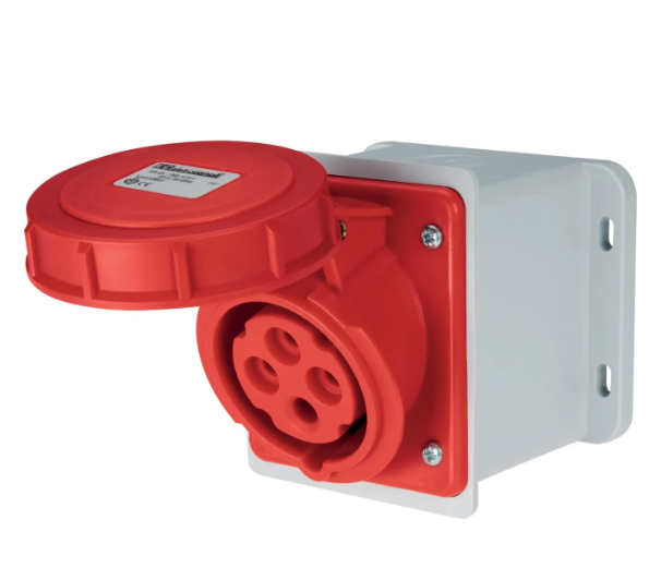 EC690531D PRESA DA PARETE DIRITTA 380V 16A 3P+T IP67