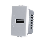 JOY 529B Presa Usb (5V=2A 265V) Bianco Compatibile Bticino Matix
