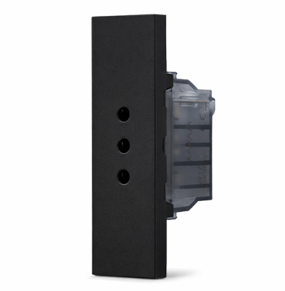 ZEN N217B / N217N Presa 10A 1 modulo BIANCO / NERO