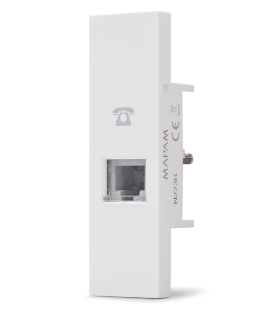 ZEN N223B / N223N Presa telefono RJ11 1 modulo BIANCO / NERO