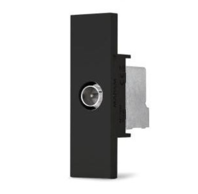 ZEN N228B / N228N Presa TV derivata 1 modulo BIANCO / NERO
