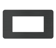 MatixGO - Placca 4 moduli black nickel JA4804EN