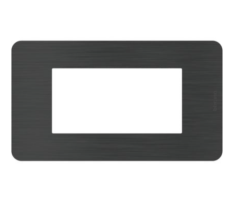 MatixGO - Placca 4 moduli black nickel JA4804EN