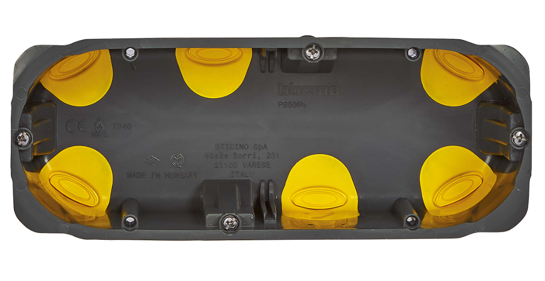 Scatole - da incasso 6/7 moduli per pareti in cartongesso PB506NN