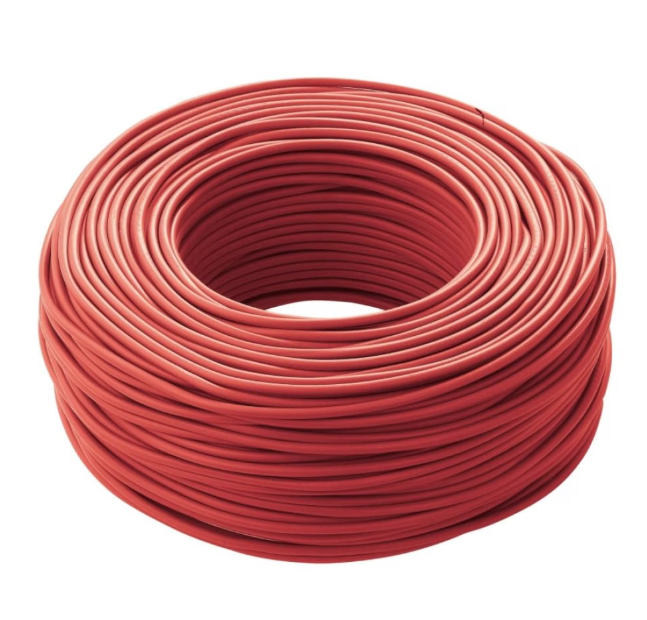 Cavo solare 1x6 Colore Rosso H1Z2Z2-K1x6RO matassa 100mt