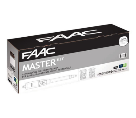 FAAC MASTER KIT 104415144 automazione cancello uso intensivo ante battenti 24V 3mt per anta
