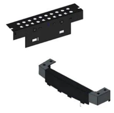 NOTIFIER AM-82N-TOP Telaio metallico per l'installazione fissa dei cavi a parete e rimozione semplificata per centrale AM-8100 e AM-8200N