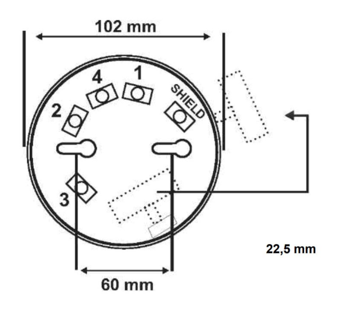 NOTIFIER B501AP Base standard di colore bianco per rivelatori indirizzabili