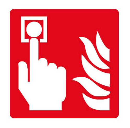 NOTIFIER MCP-METAL Cartello indicatore di posizione per PULSANTI manuali Allarme in metallo confezione da 5 pezzi