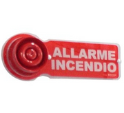 NOTIFIER PLEX-VAD Cartello indicatore in Plexiglass per sirene. Base sirena non fornita. Confezione da 5 pezzi