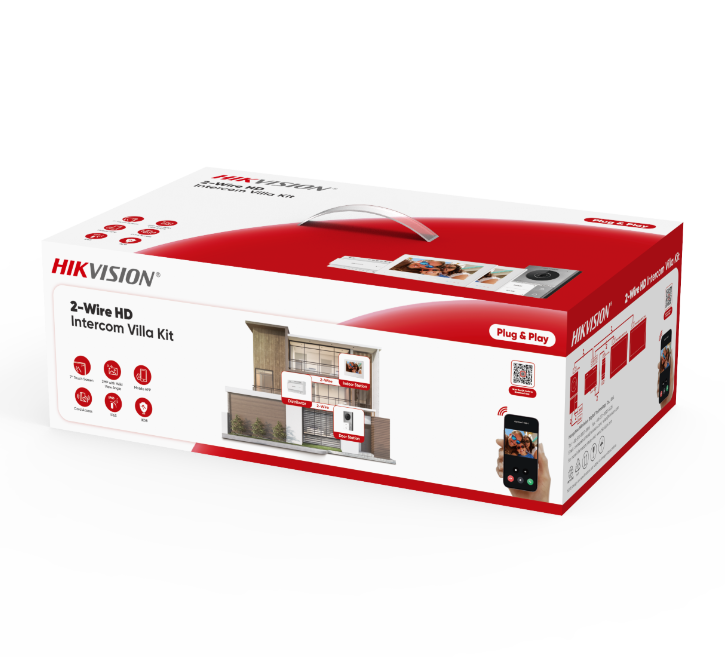 Box Bifamiliare DS-KIS705EY/2Monitors Kit video 2 fili HD bifamiliare 2 monitor