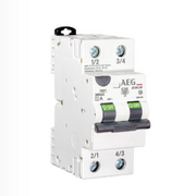 Interruttore magnetotermico differenziale compatto 2 poli AEG 2P C 32A 6kA 300mA A  608199