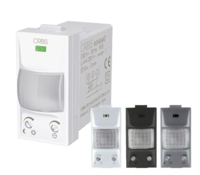 MINIMAT Rivelatore di movimento da incasso rilevamento angolo 120°  1MOD IP20