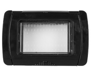 Placca Idrobox IP55 T1-Art S8003N 3P Nero