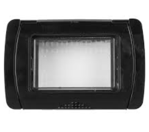 JOY S5003N S5004N Placca Idrobox IP55 nero Compatibile con BTicino MATIX