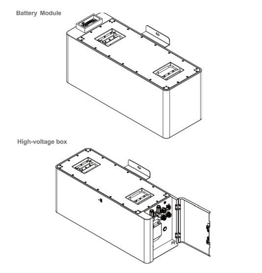 Meri Energy Batteria di accumulo 5kWh Impilabile ME-HVB-PWR-5 LV (LFO) Modulo singolo