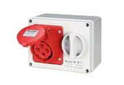 ELETTROCANALI Presa IOSBF con fondo IP44 380V 3P+T 16A - AC-LAP EC690921