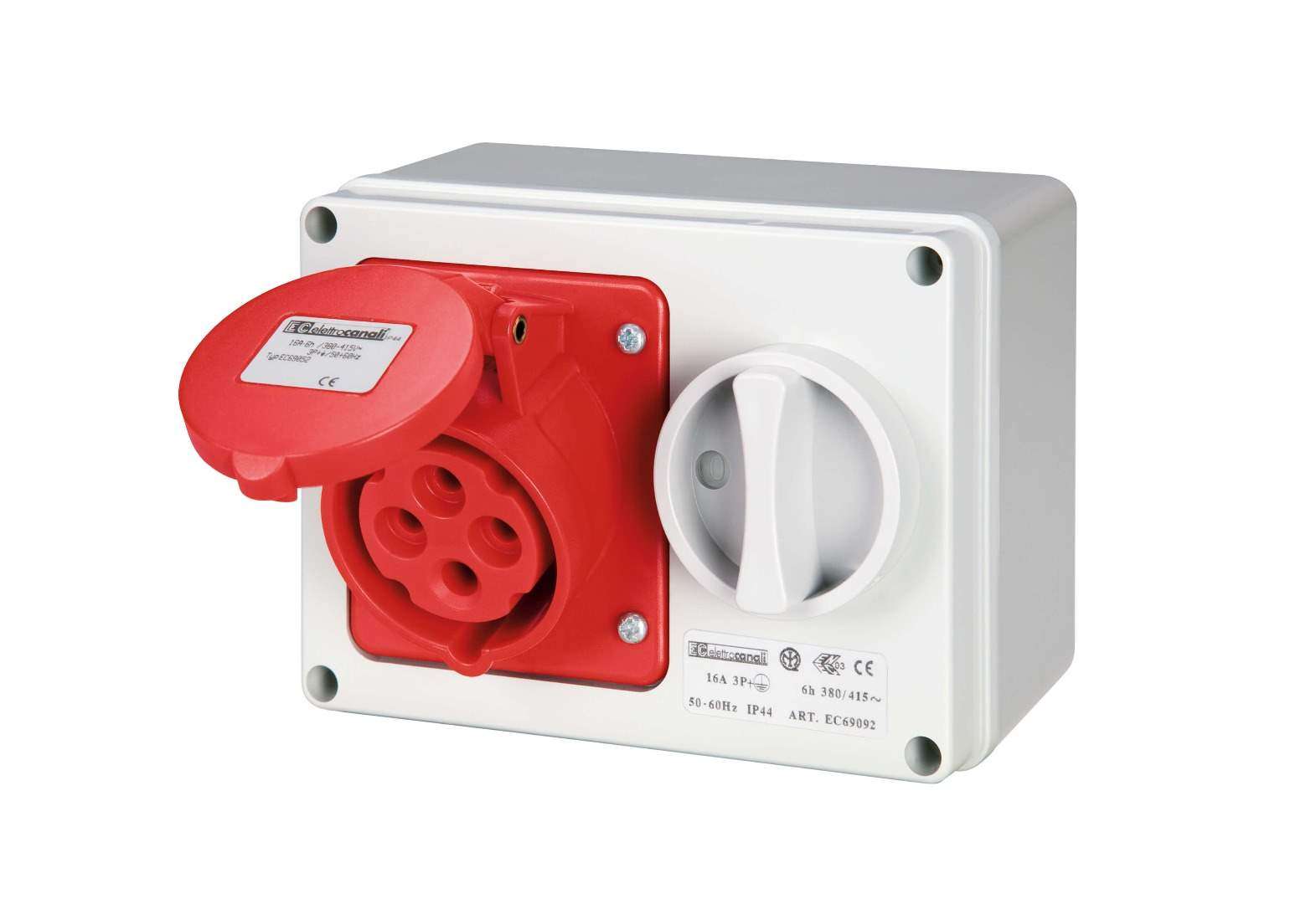 ELETTROCANALI Presa IOSBF con fondo IP44 380V 3P+N+T 32A - AC-LAP EC690981
