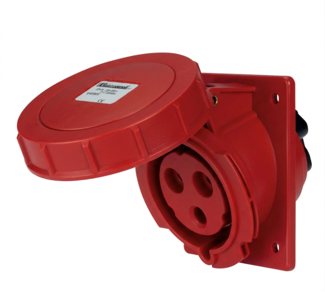 EC69053 PRESA DA INCASSO INCLINATA 380V 16A 3P+T IP67
