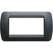 living int.- placca 4P plastica acciaio s.