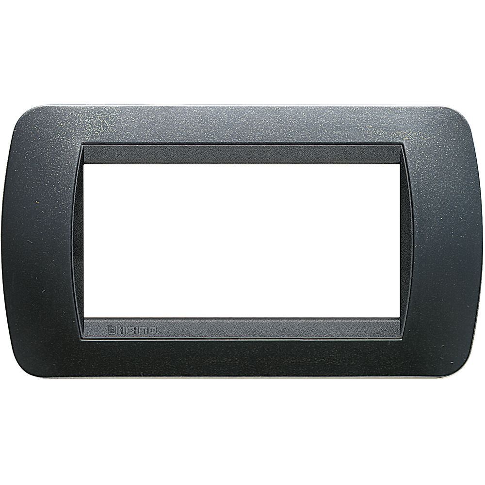 living int.- placca 4P plastica acciaio s.