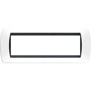living int.- placca 7P plastica bianco s.