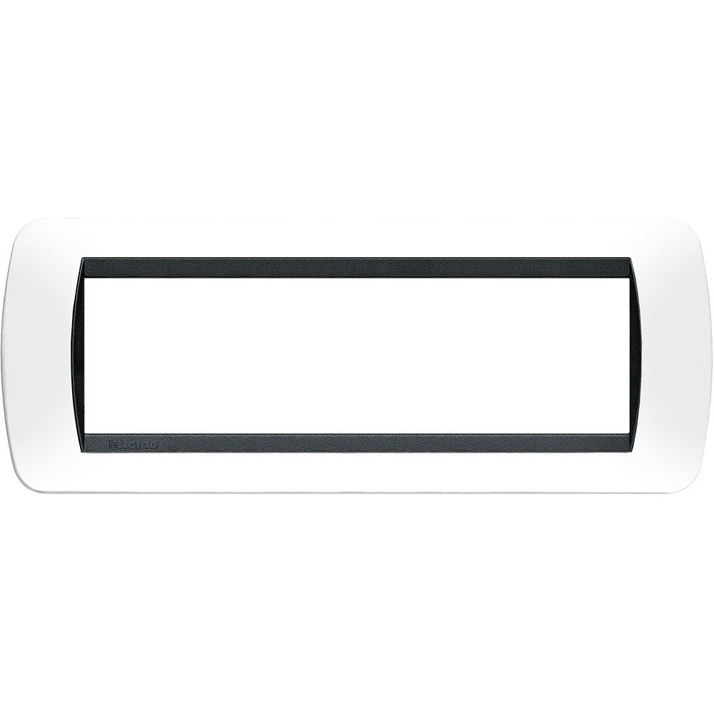 living int.- placca 7P plastica bianco s.