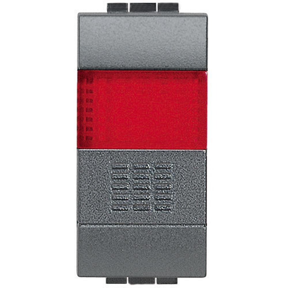 living int - pulsante NO + portalamp rosso