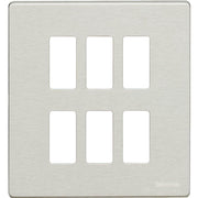 magic - placca 3+3P verniciabile