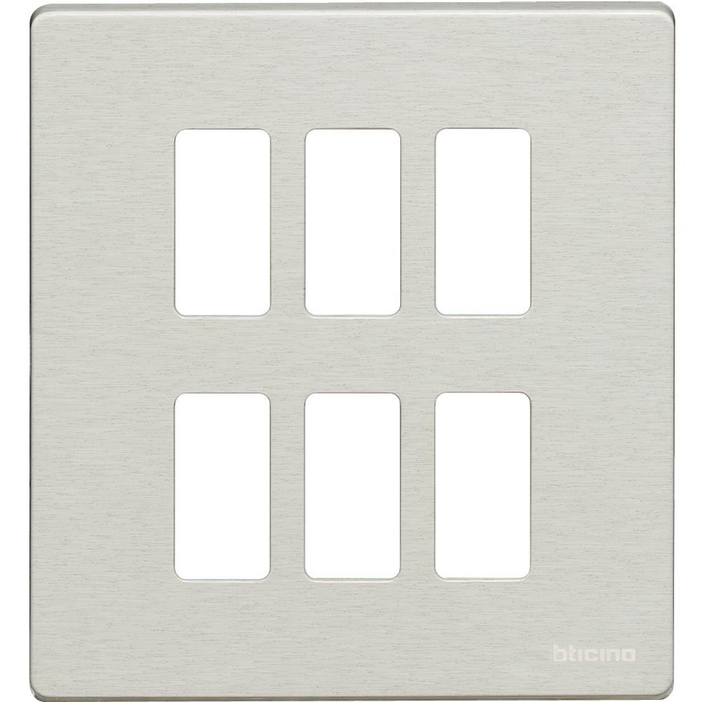 magic - placca 3+3P verniciabile
