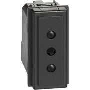 L.NOW - presa 2P+T 10A 250Vac nera